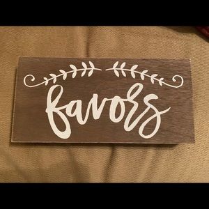 Favor sign